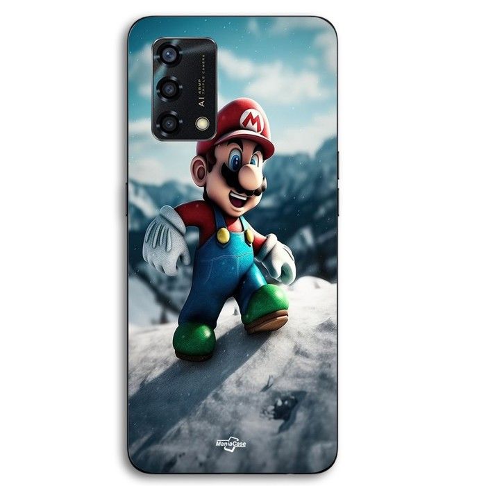 Coque - MANIACASE - Oppo A95 - Super Mario Bros - Silicone TPU - Noir