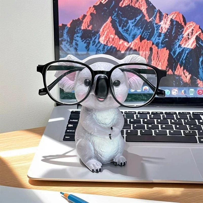 1Pc Cute Animal Eyeglass Holder Funny Koala Sunglassdisplay Stands Creative Spectacles Holder Shelf Home Office Decor