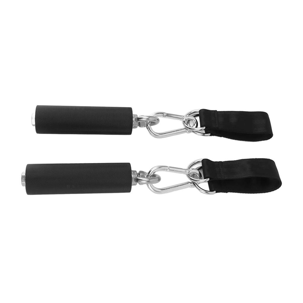 1Pair Pull Up Handle Cable Handle TPR Rubber Coated Grip Anti Slip Straight Gym Equipment