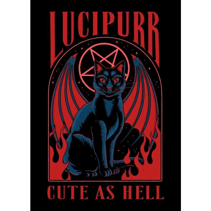 Vintage Cat Poster Tarot Cute Sun Moon Art HD Posters Canvas Paintings And Prints Wall Art For Living Room Home Decor Frameless