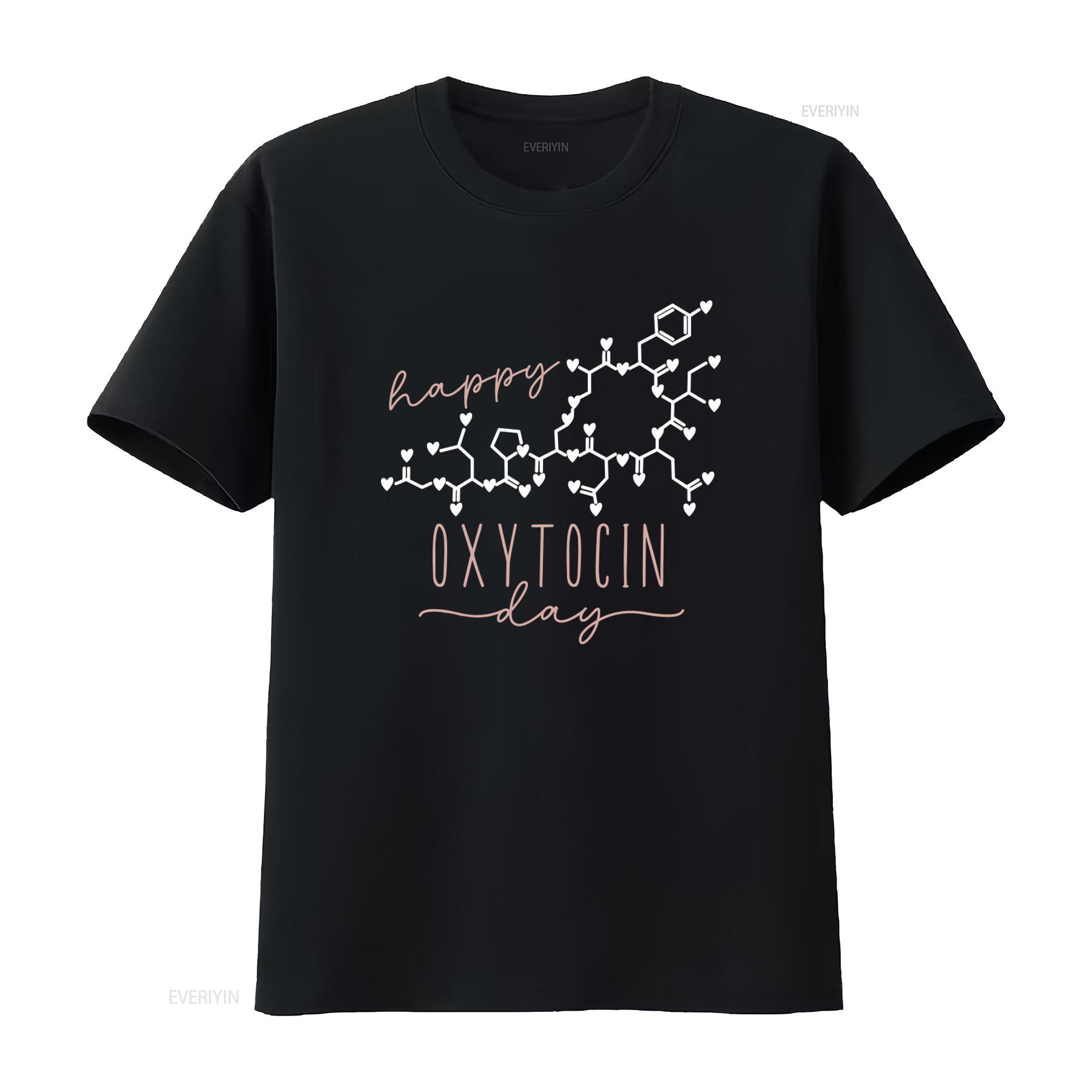

Valentines Day Oxytocin T Shirt Love Molecule Chemistry Design for Birth Workers Lactation Consultants Doulas vintage Washed 4XL