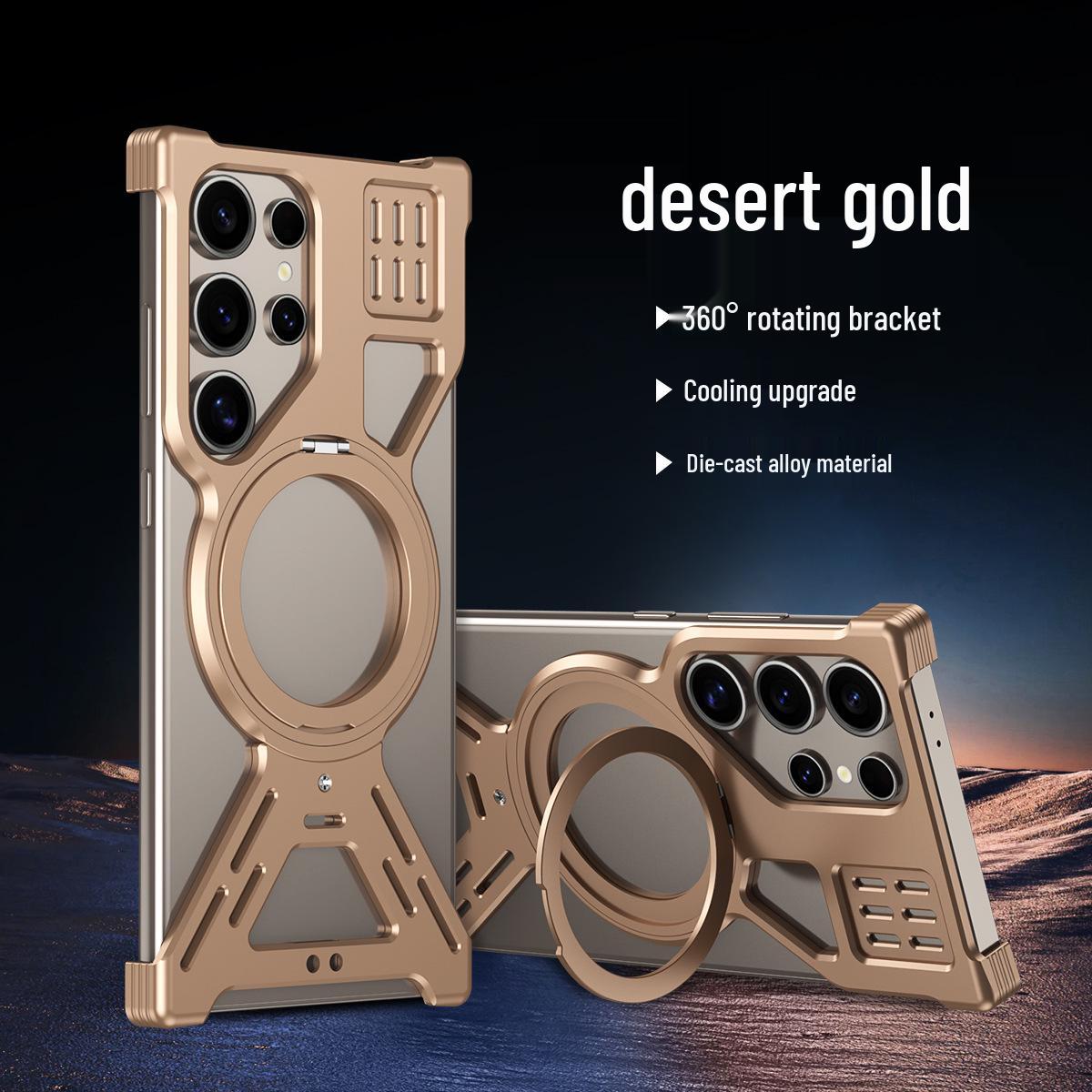 

Samsung S25 Ultra / S24U Metal Magnetic Rotating Bracket Phone Case - Drop-Proof Design S23 Ultra
