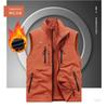 Pocket, Autumn and Winter Double-sided Men's Outdoor Fleece Vest, Fleece Vest, Shoulder with Fleece and Thick Vest