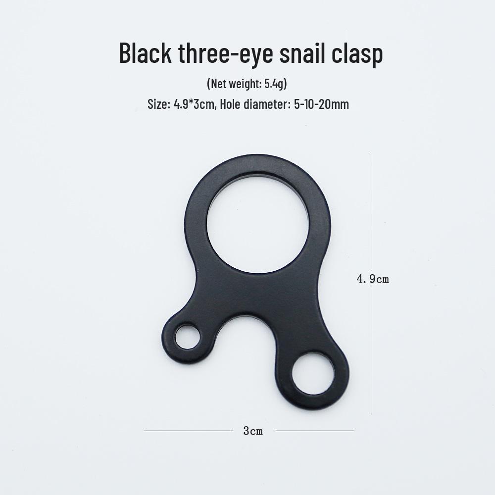 Outdoor Aluminum Tent Awning Non-Slip Guyline Buckle Adjuster чёрный