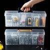 7pcs Multi-Compartment Tool Parts Storage Box Set Divided Storage and Sorting Box  for Home Use