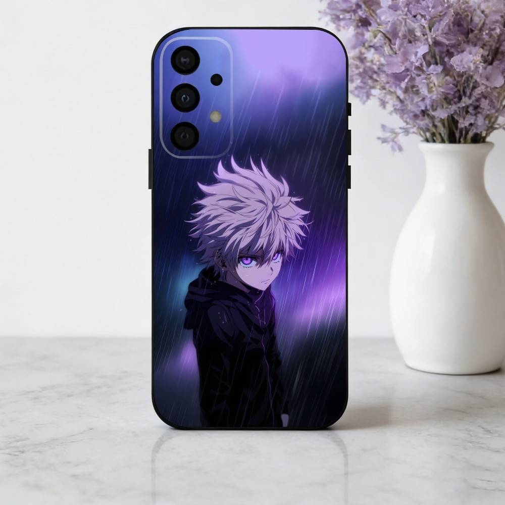 K-Killua Z-Zoldyck H-Hunter X Hunter Phone Case For Samsung Galaxy A73,A72,A71,A70,A53,A52,A51,Soft Silicone Black Cover