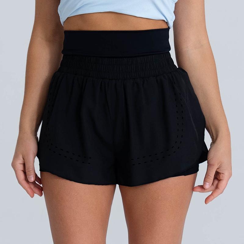 Шорты Lulu Zgly для йоги и бега, высокоинтенсивные, быстросохнущие, с эффектом пуш-ап (Три четверти длины) M