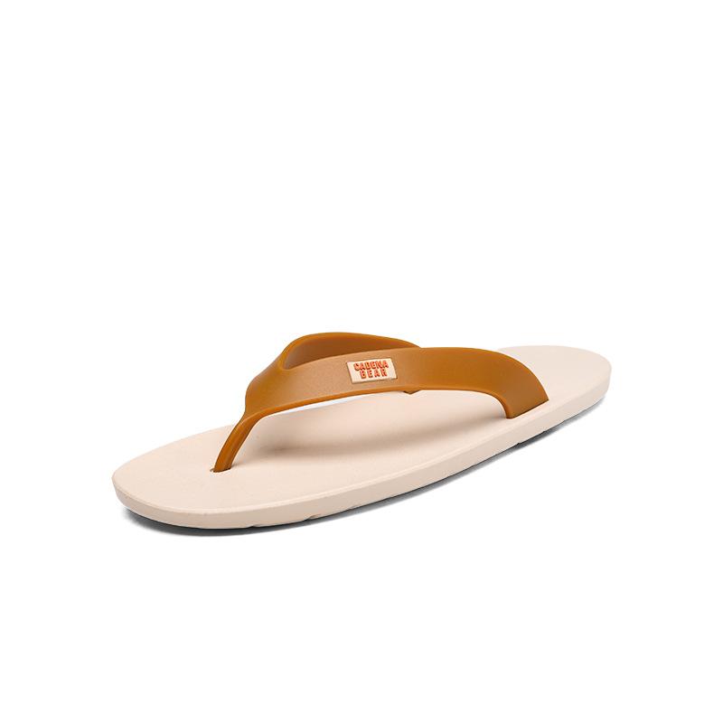 

Slippers men s 2025 summer new outer wear non-slip, deodorant and breathable foot pinch casual and lightweight flat-bottomed flip-flops 39