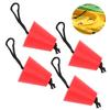 4PCS With Lanyard Scupper Plug Kit Flexible Silicone Universal Kayak Plug  for Kayaks