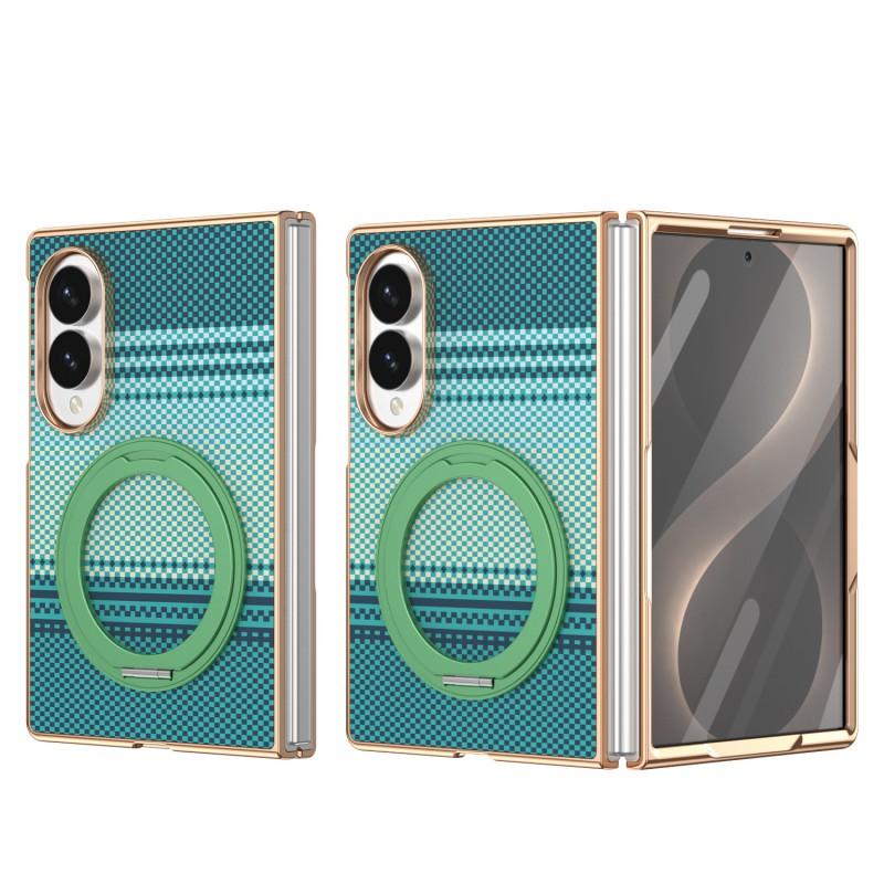 Case Galaxy Z Fold8 Fold7 Fold6 Rotating Magnetic Wireless Charging Kickstand Kevlar Texture Protective Cover