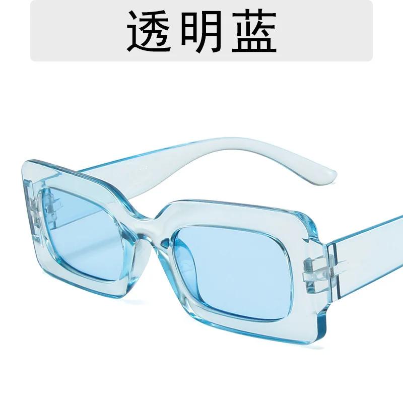Men Vintage Rectangle Frame Sunglasses Fashion Retro Sun Glasses Luxury Brand Design UV400 Shades Eyewear Women Goggles