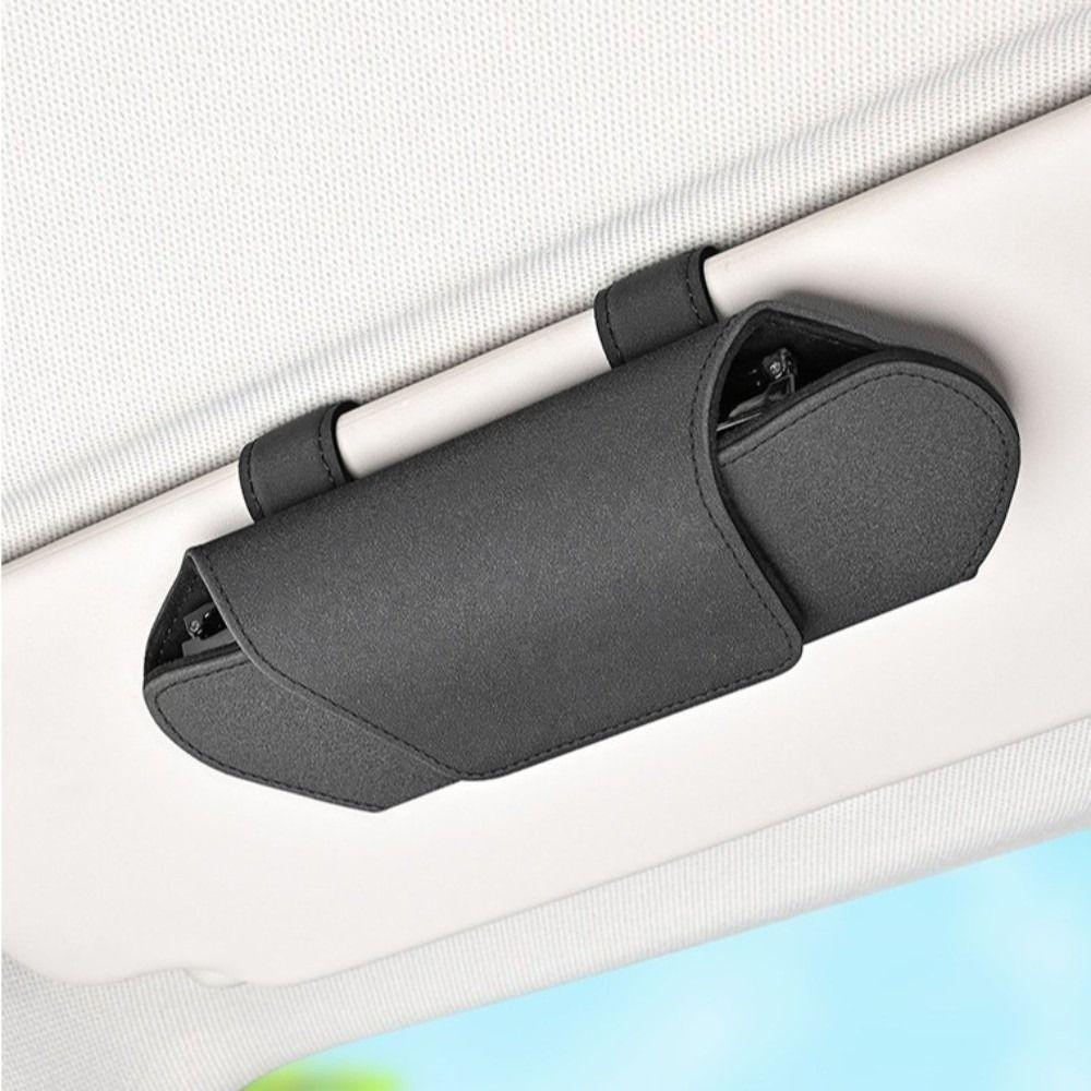 Car Mounted Magnetic Suction Car Glasses Case Premium Car Interior Sunglasses Box  Automobile