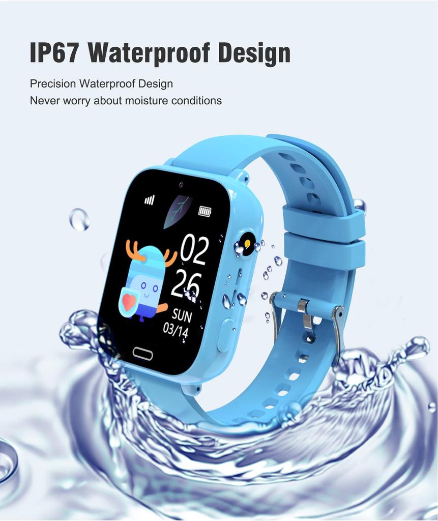 4G Kids Smartwatch with Video Call, Photo, and GPS for Boys and Girls