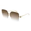 Alexander Mcqueen Übergroße Sonnenbrille in unregelmäßiger Form Unisex-Sonnenbrille AM0271S-002