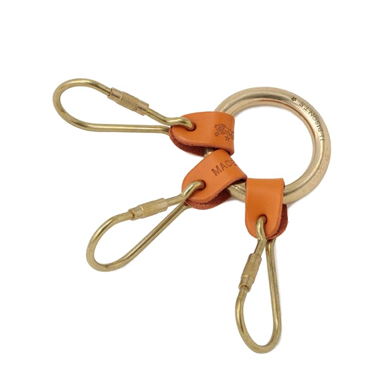 

[IL BISONTE (Il Bisonte)] key ring key ring leather genuine leather cowhide ladies men s unisex orange