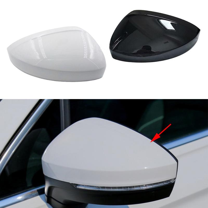 Cubierta de espejo lateral blanco, carcasa de tapa de ala para VW Tiguan 2017 2018 Tayron, reemplazo de retrovisor automático izquierdo