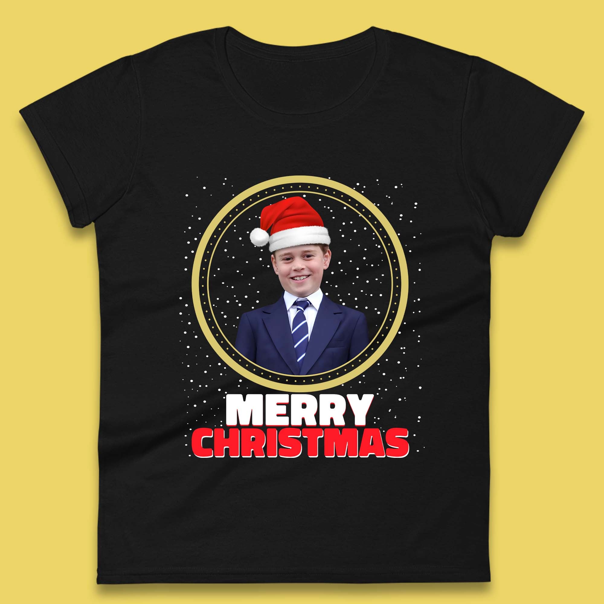 Prince George Christmas Womens T-Shirt Mens Tops Tees Unisex XL