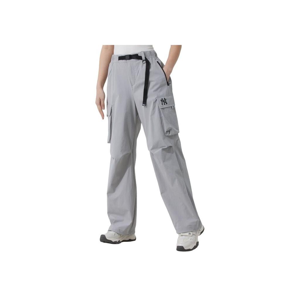 New MLB Gofcore New York Yankees Cargo Pants Unisex Light Gray 3AWPB0553-50GRL