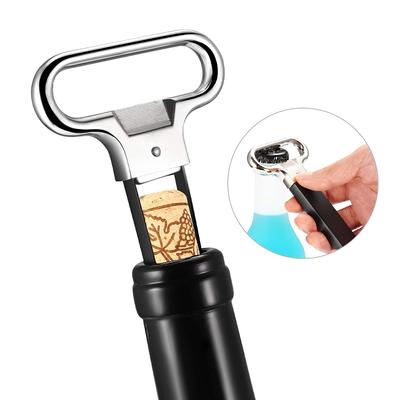 Wine Bottle Opener Corkscrew Steel Vintage Two-Prong Wine Cork Puller