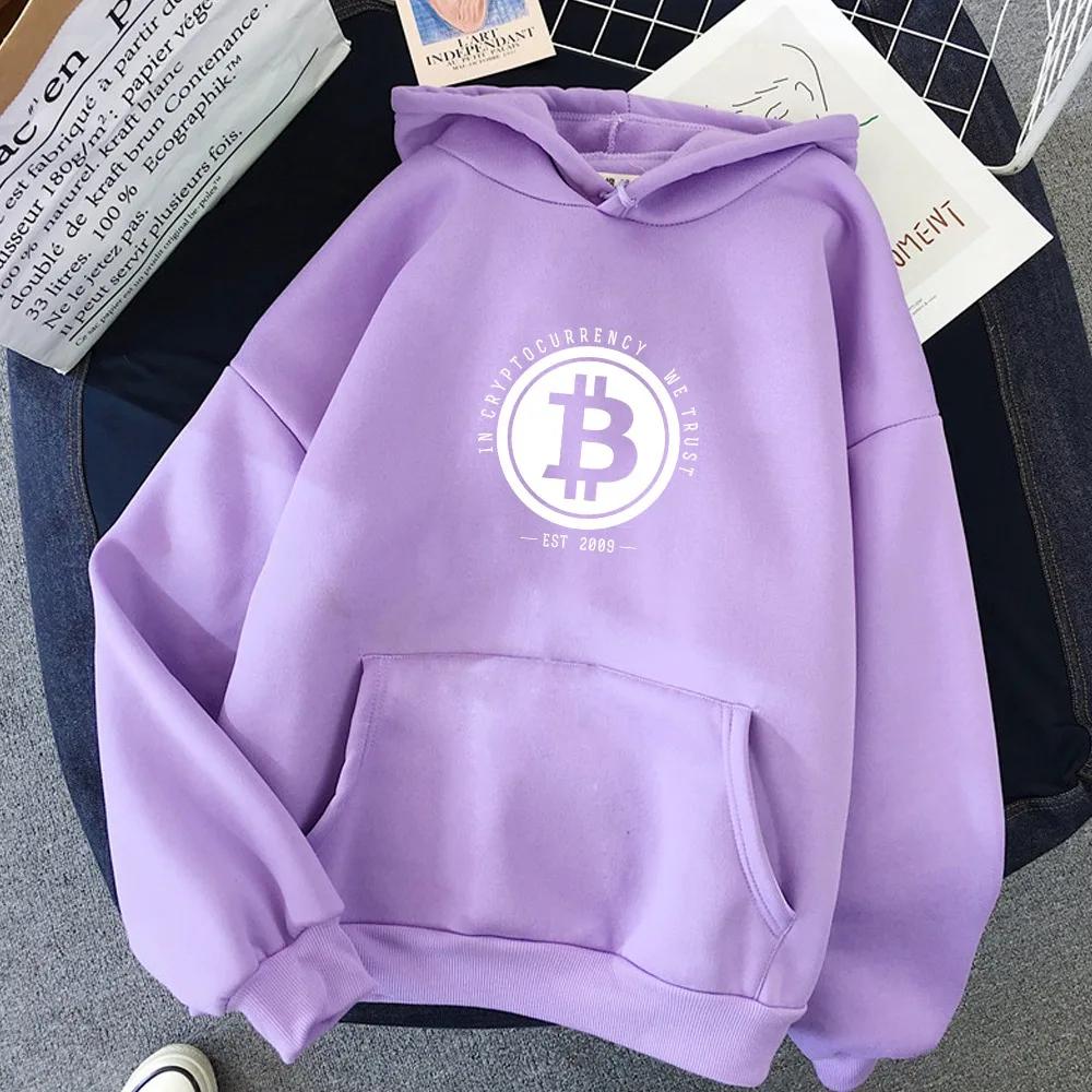 2024 Bitcoin Digital Currency Blockchain Men's Spring Luxury Casual Hoodie Casual Loose Hoodie Long Sleeved Sports Top WK