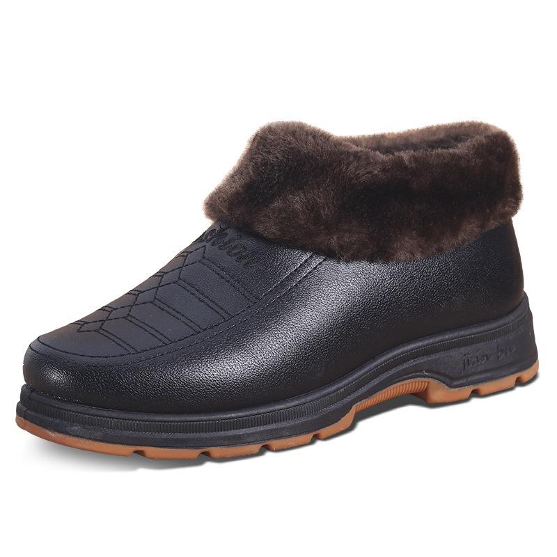Bomullsskor Beijing tygskor herr vinter gamla pappa sammet förtjockade varma och slitstarka vintermodeller