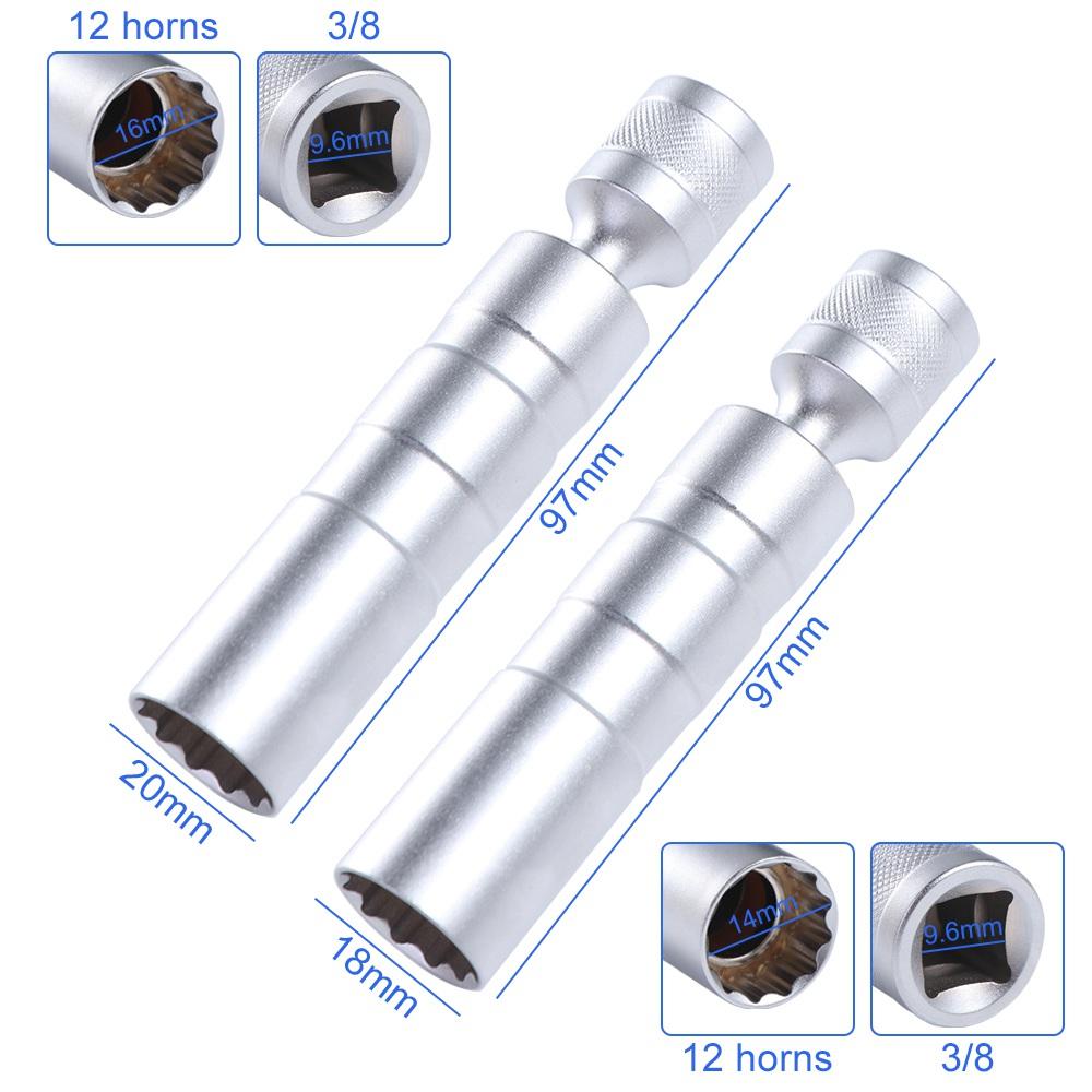 Werkzeug Flexibles Autoreparaturwerkzeug Zündkerzenschlüssel Steckschlüssel Zündkerzenhülse Zündkerzensteckschlüssel