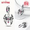 Genuine copper Luminous Halloween Charm Bead Charms Zombie Skeleton Dangle Bead Compatible With Authentic Bracelets Do It Yourself Fine Jewellery Gift