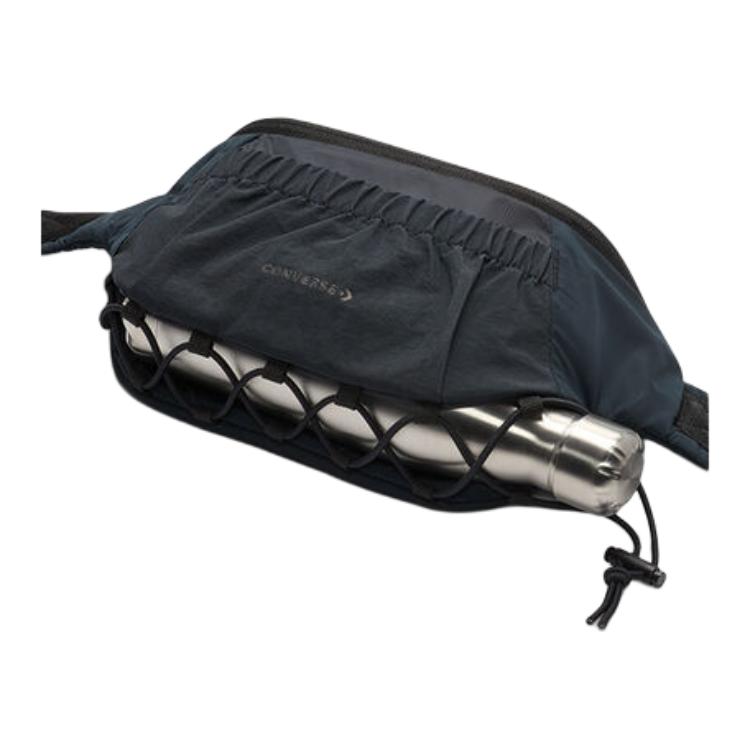 New Converse Nylon One Shoulder Crossbody Fanny Pack Regular Unisex Black 10026645-A01