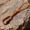 Braided Rope Water Bottle Lanyard Zinc Zinc Alloy Carabiner Hook Essential Key Chain Lanyard  Mountaineering