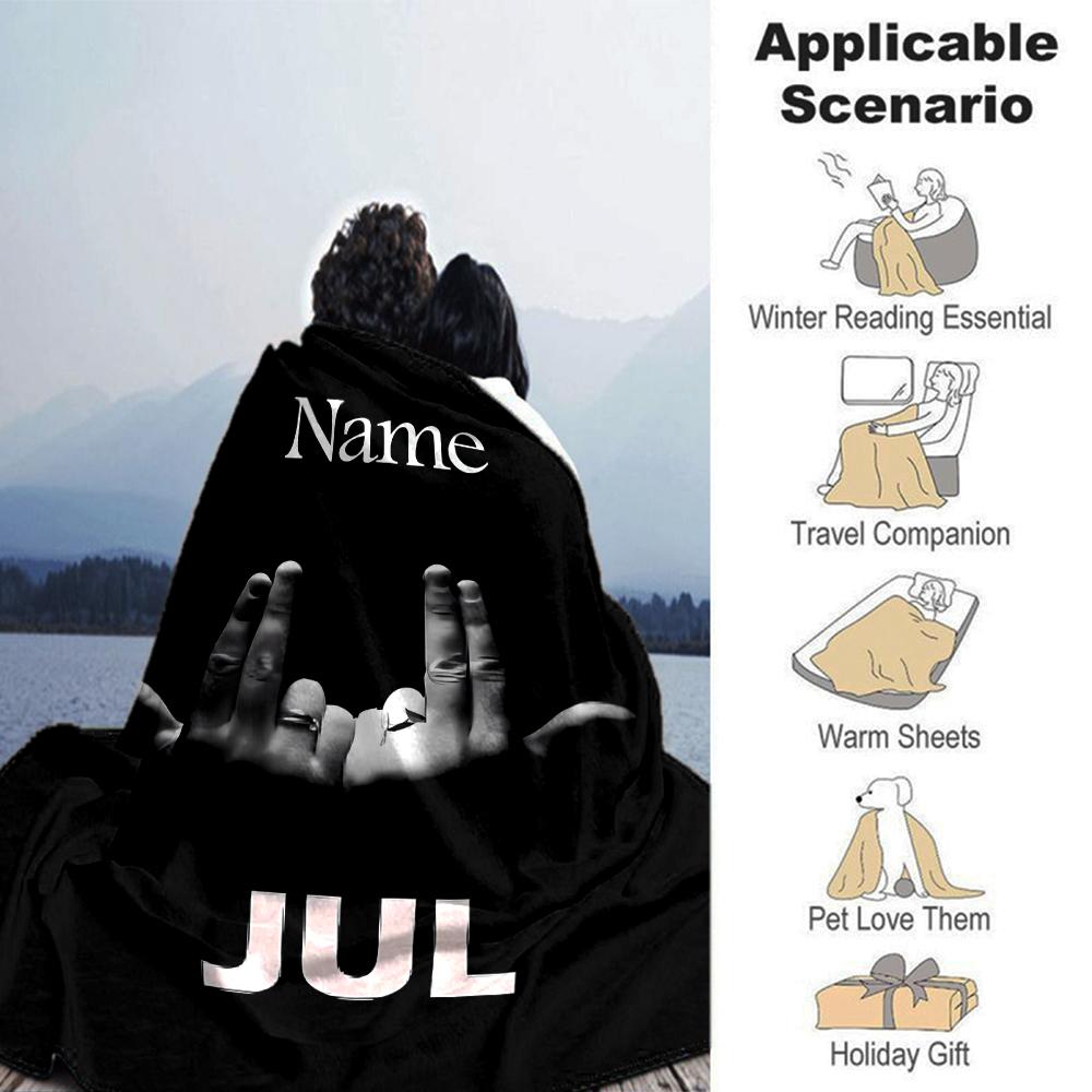 Customiz Name Personality Jul rapper Blanket Soft &Warm Sofa Office Bed Travel Lunch Break Blanket, Gift Suitable All Seasons