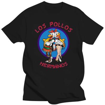 Nuova maglietta di alta qualità da uomo Breaking Bad LOS POLLOS Chicken Brothers stampata casual divertente maglietta per uomo