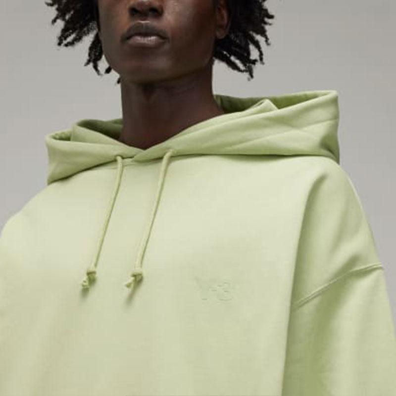 Y-3 Solid Color Hooded Pullover Sweatshirt Unisex sweatshirts Magical-Lime JM7864