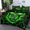 3-Piece Simple Modern Skull Animal Pattern Digital Printed Down Duvet Cover Set,Bedding Set(1 Down Duvet Cover+2 Pillowcases)
