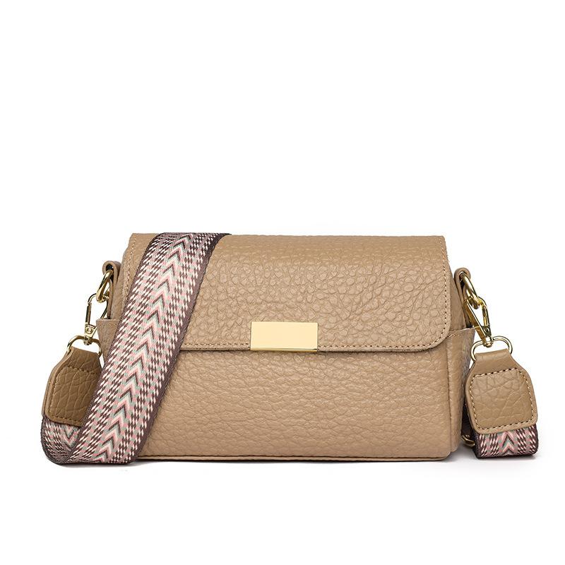 Women'S Bag Small Square Bag Fashionable Small First Layer Cowhide Shoulder Messenger Bag Casual Tide