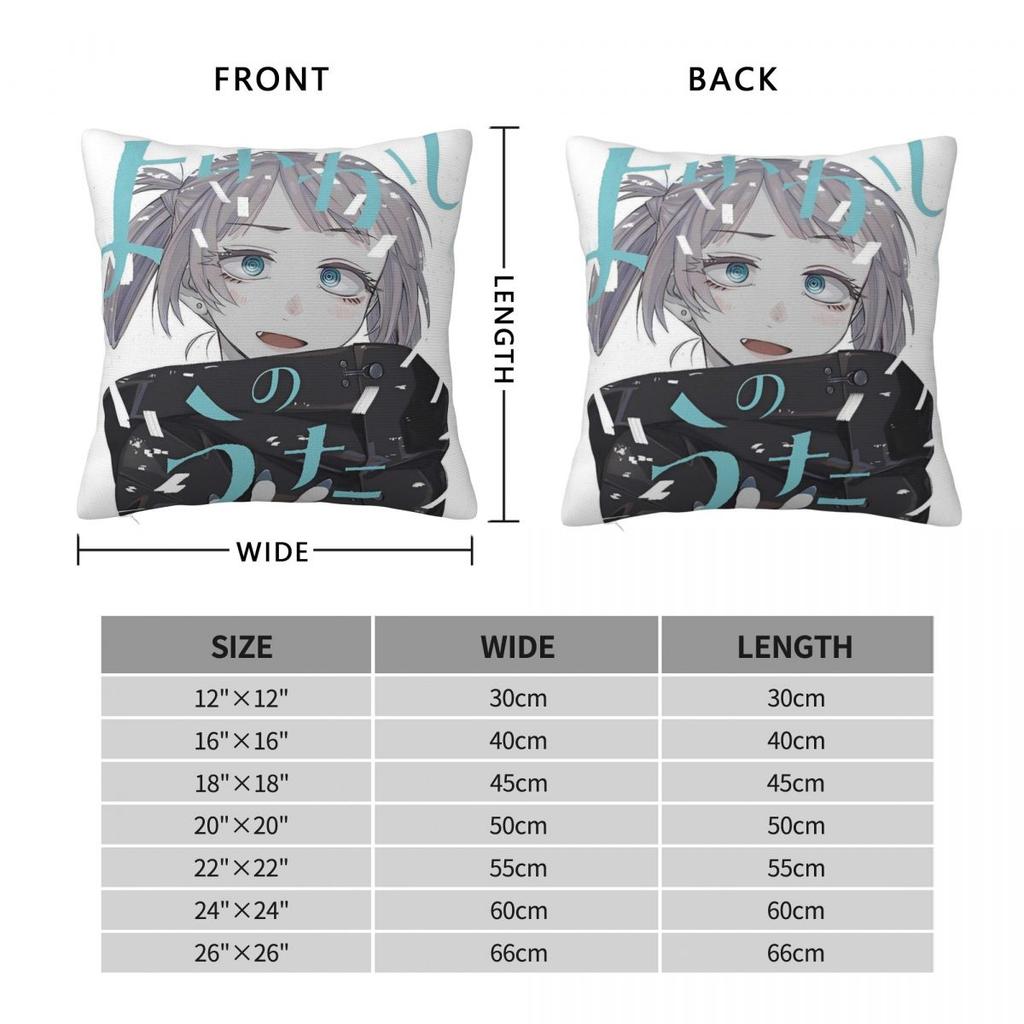 Pillow Cover Call Of The Night Anime Graphic Cushion Cover Kawaii Pillow Case For Sofa Car Home Decor Pillowcases
