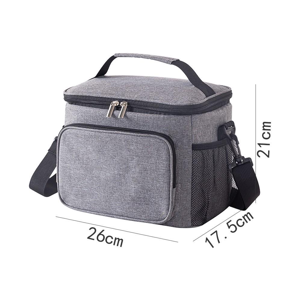 Portable Oxford Cloth Insulated Lunch Tote - Large Capacity Ice Pack Bag for Outdoor Use