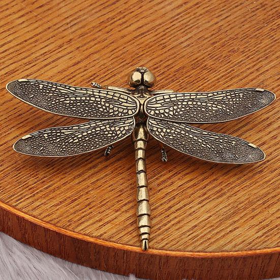 Libel Ornament Delicaat Modelleer Beeldje Vintage Koperen Dier Ornament Rustieke Stijl voor Huisdecoratie