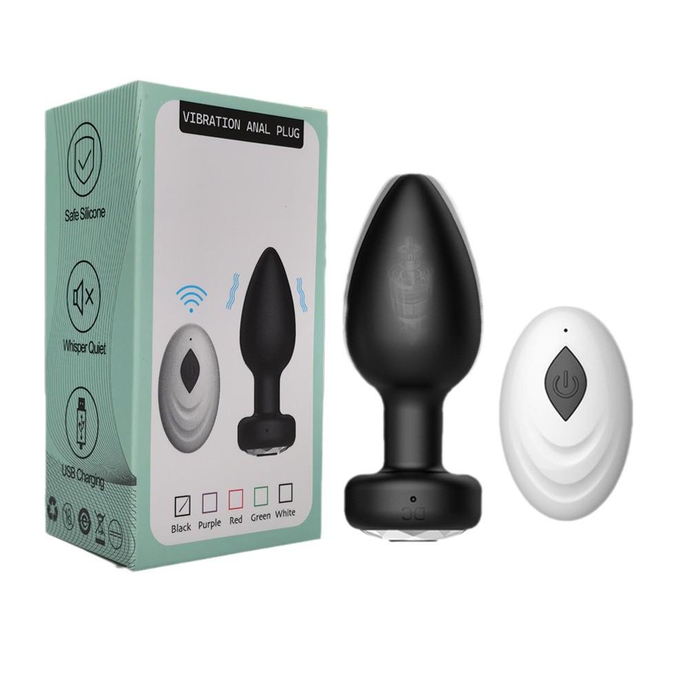 Remote-Controlled Anal Vibrator for All Genders: App-Enabled with Vibration Function for Couples