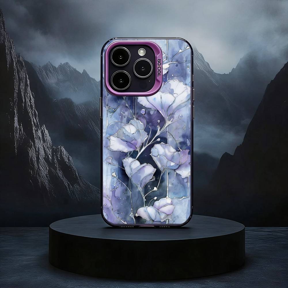 

Colorful Stained glassGlass Phone Case For iPhone17,16,15,14,13,12,11 Plus,Pro Max Black Candy silver phone case iPhone16se4