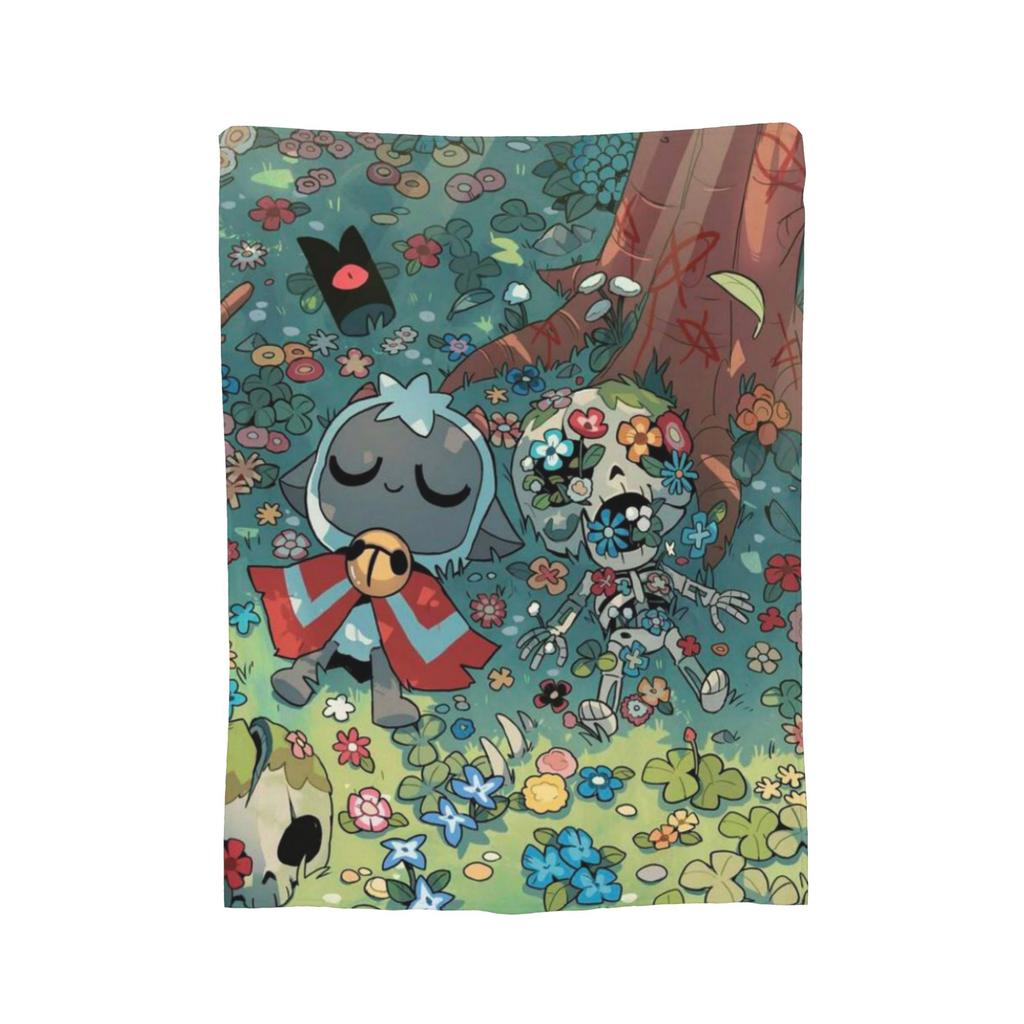 Cozy Cult Of The Lamb game Blanket Merch Home Decorative Blanket Throw Super Soft Velvet for Office