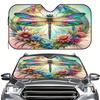 1Pcs Tropical Beach Pattern Windshield Sunshade UV Rays Heat Blocker Keeps Vehicle Cool Unique Design Fit Sedans SUVs Trucks RVs
