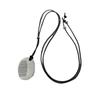 Simple Personality Silver Color Stainless Steel Comb Pendant Black Rope Necklace for Women Sweater Chain Jewelry Does Not Fade