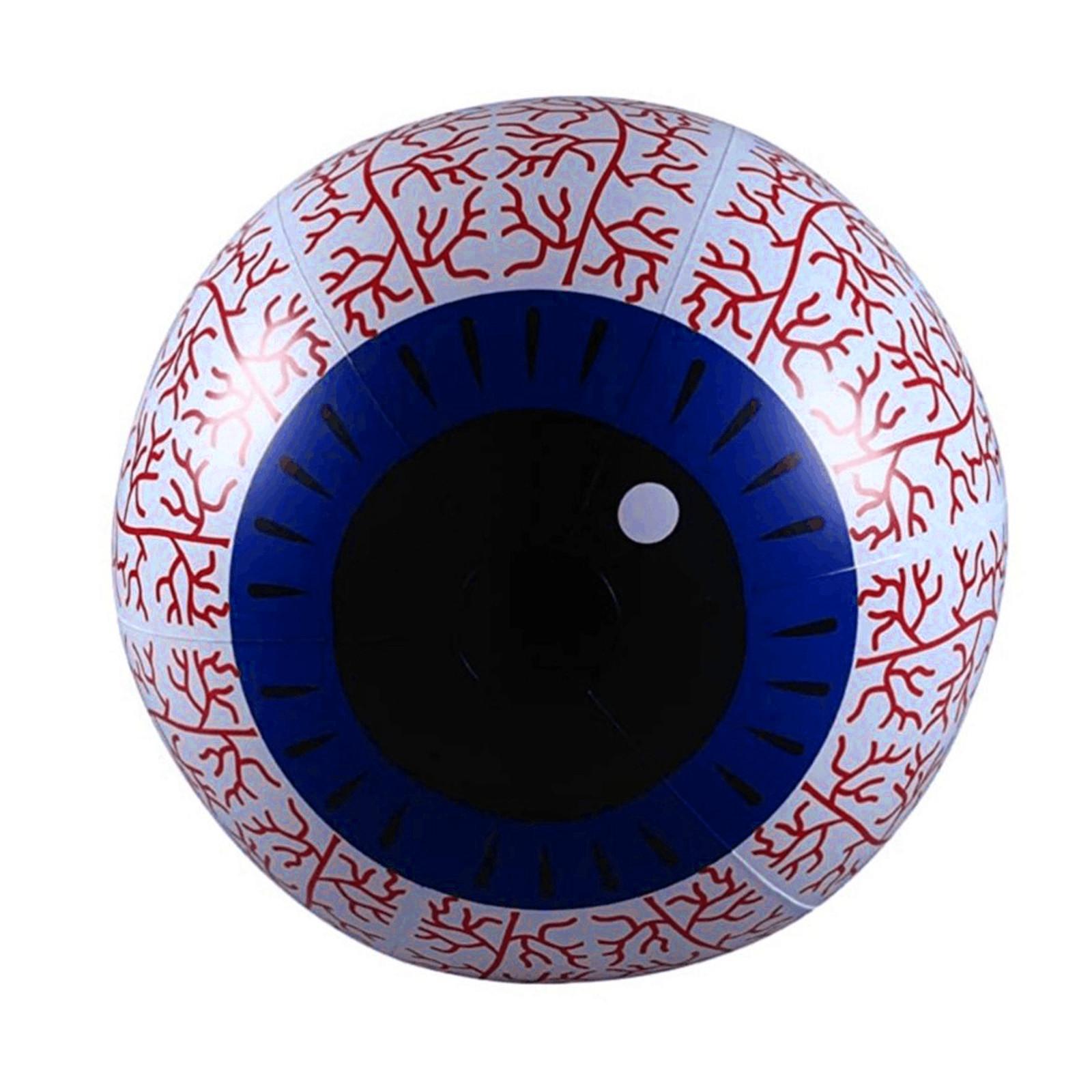 

Украшения для Хэллоуина, 24-дюймовый надувной глаз-призрак Хэллоуина со встроенным пультом дистанционного управления с питанием от батареи Светодиодная подсветка RGB, меняющая цвет