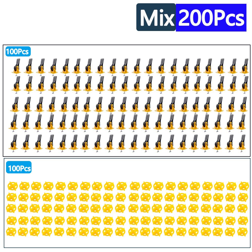 5-750pcs Floor Tile Leveling System Clips Leveler Adjuster Tile Locator Spacers Set for Porcelain Tile Wall Construction Tools