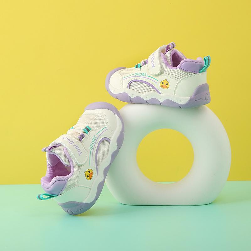 

Children s functional shoes, new spring and autumn models, non-slip, wear-resistant, casual boys mesh shoes, breathable and lightweight girls 30Inner Length18CM фіолетовий