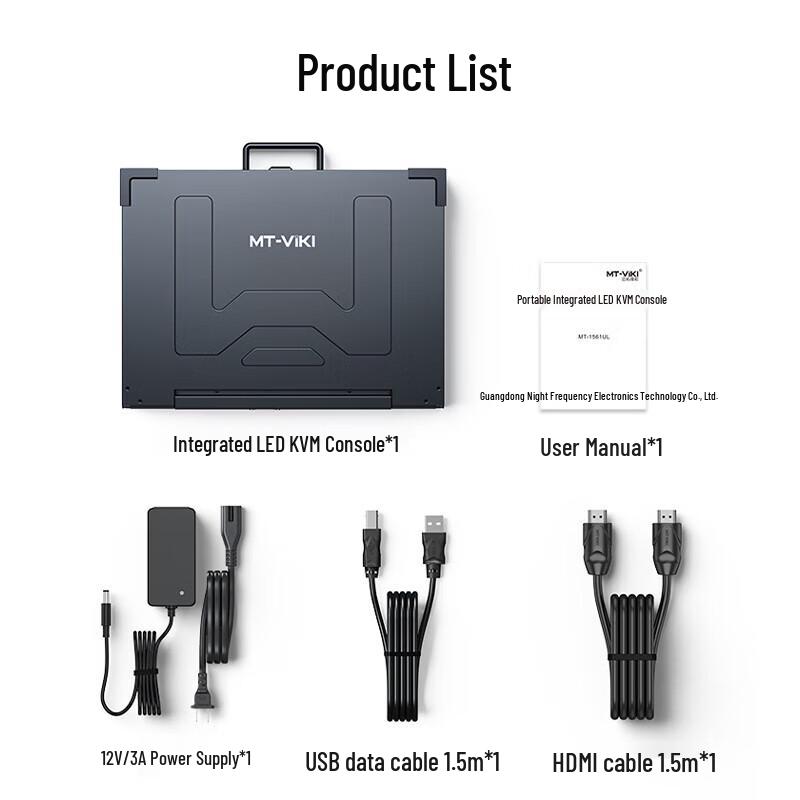 MT-viki MT-1561UL 15.6-inch 4K Portable KVM Console