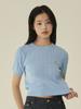 NOUVE Summer Cable Round Knit - Sky Blue