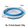 Thickened Collapsible Kitchen Colander with Handle - Multifunctional Wash & Fruit Basket