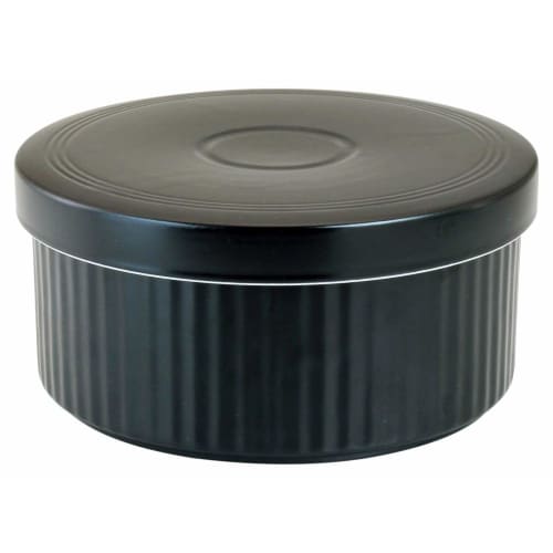 Yuuki Roman Ohitsu (Japanese Rice Container) for Single-person Use, Microwave-safe, 3-cup Capacity, Black, 1500cc Capacity, 19cm X 9cm, Made In Japan