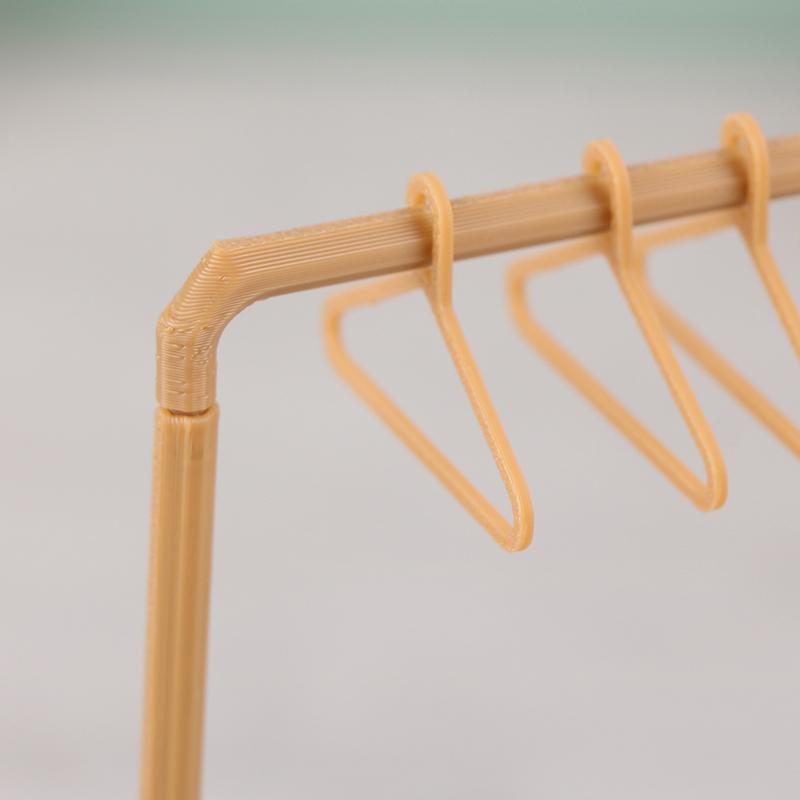 1/12 Dollhouse Clothes Rack Garment Organizer Hangers Set Dollhouse Mini Furniture Decoration Dolls House Accessories